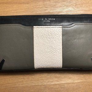 RAG & BONE WALLET | LONG | ZIP OPENING | GENUINE